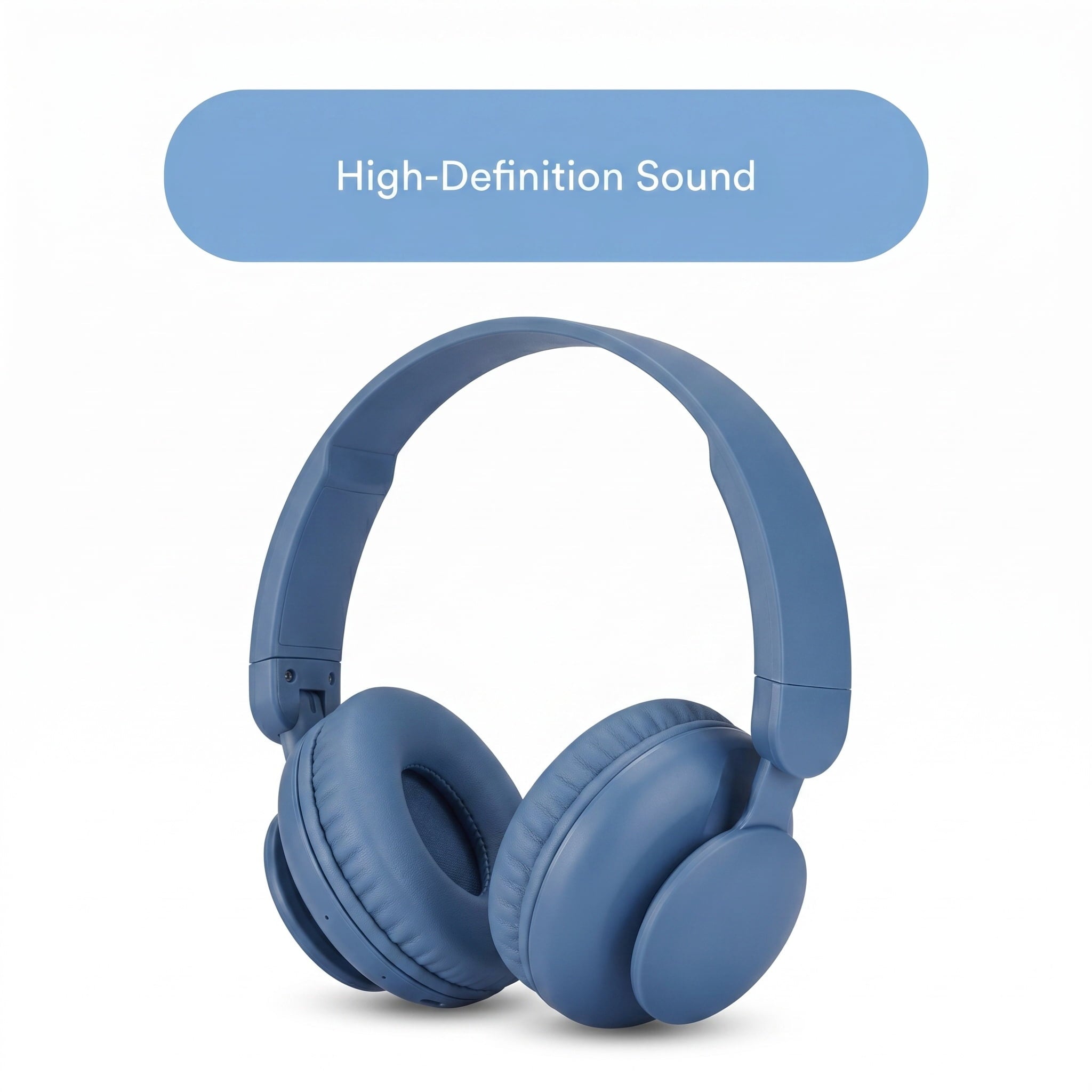 onn Wireless On-ear Headphones with Bluetooth, Black