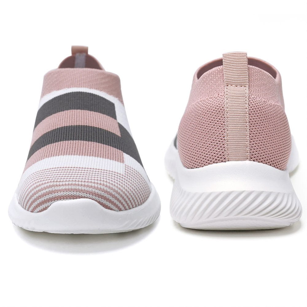 Ablanczoom Womens Sneakers Running Shoes Slip-on Fitness Sports Walking Tennis Flats