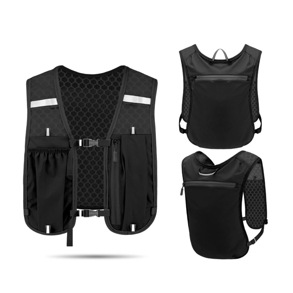 WINDLAND Running Phone Holder Vest Unisex Reflective Vest Light Weight Running Backpacks Water Bladder Pack For Cycling Hiking