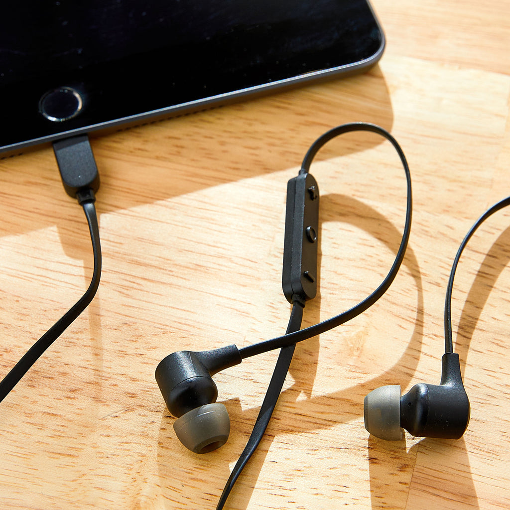 onn Earphones with Lightning Connector, Lilac
