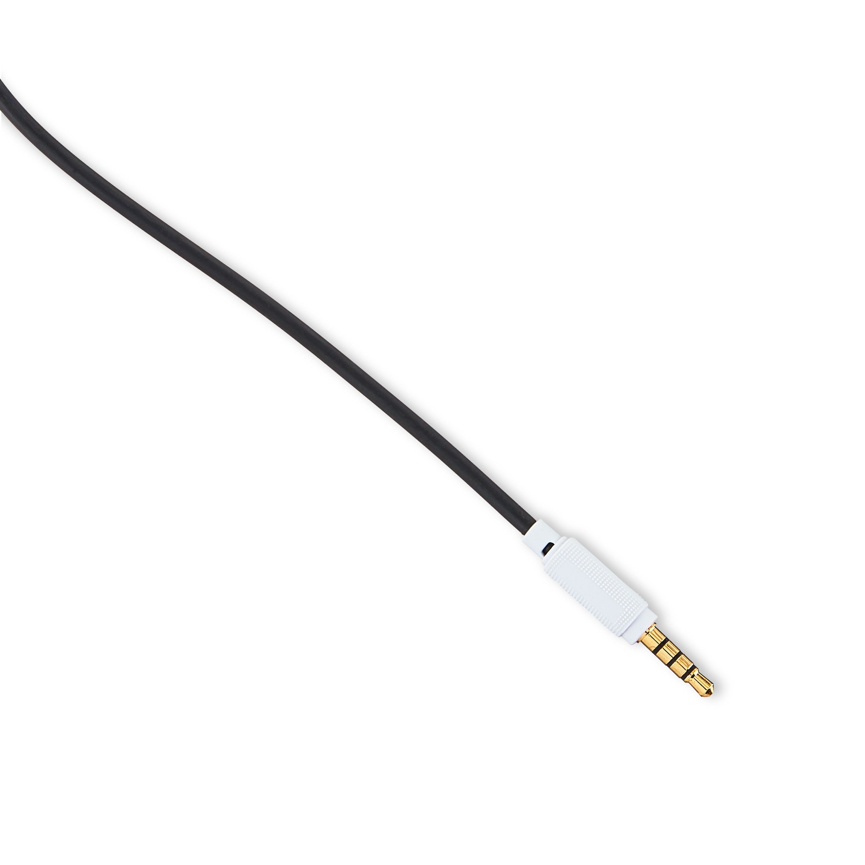 onn Wired Gaming Headset Compatible with PlayStation PS4 and PS5, Black and White