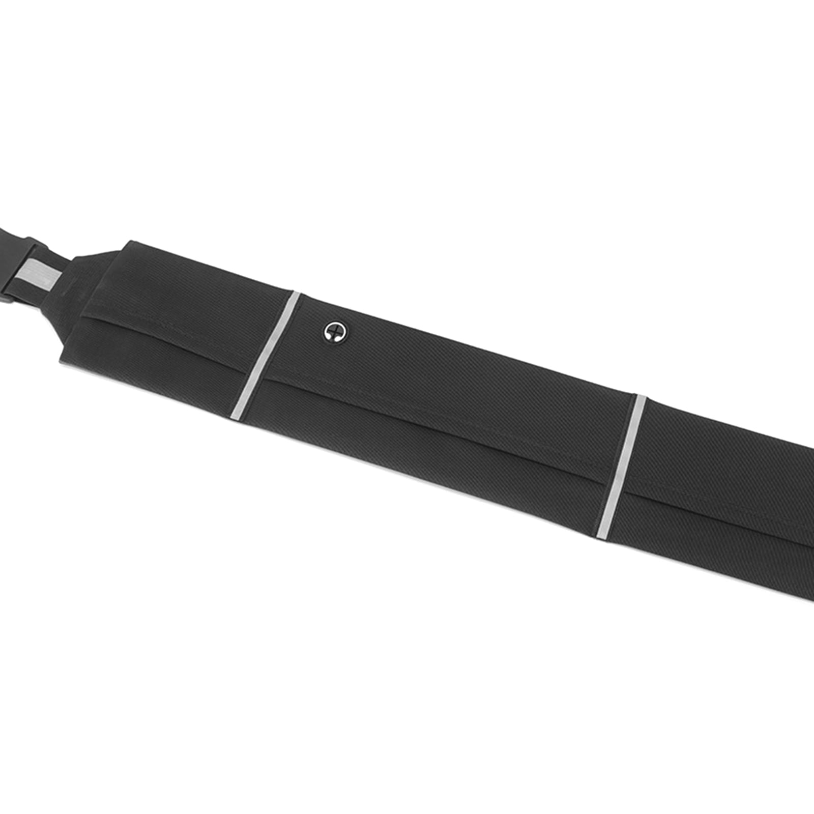 Reflective Running Belt Elastic Waist Pack Phone Holder Running Waist Bag With Headphone Hole for Walking Cycling Hiking