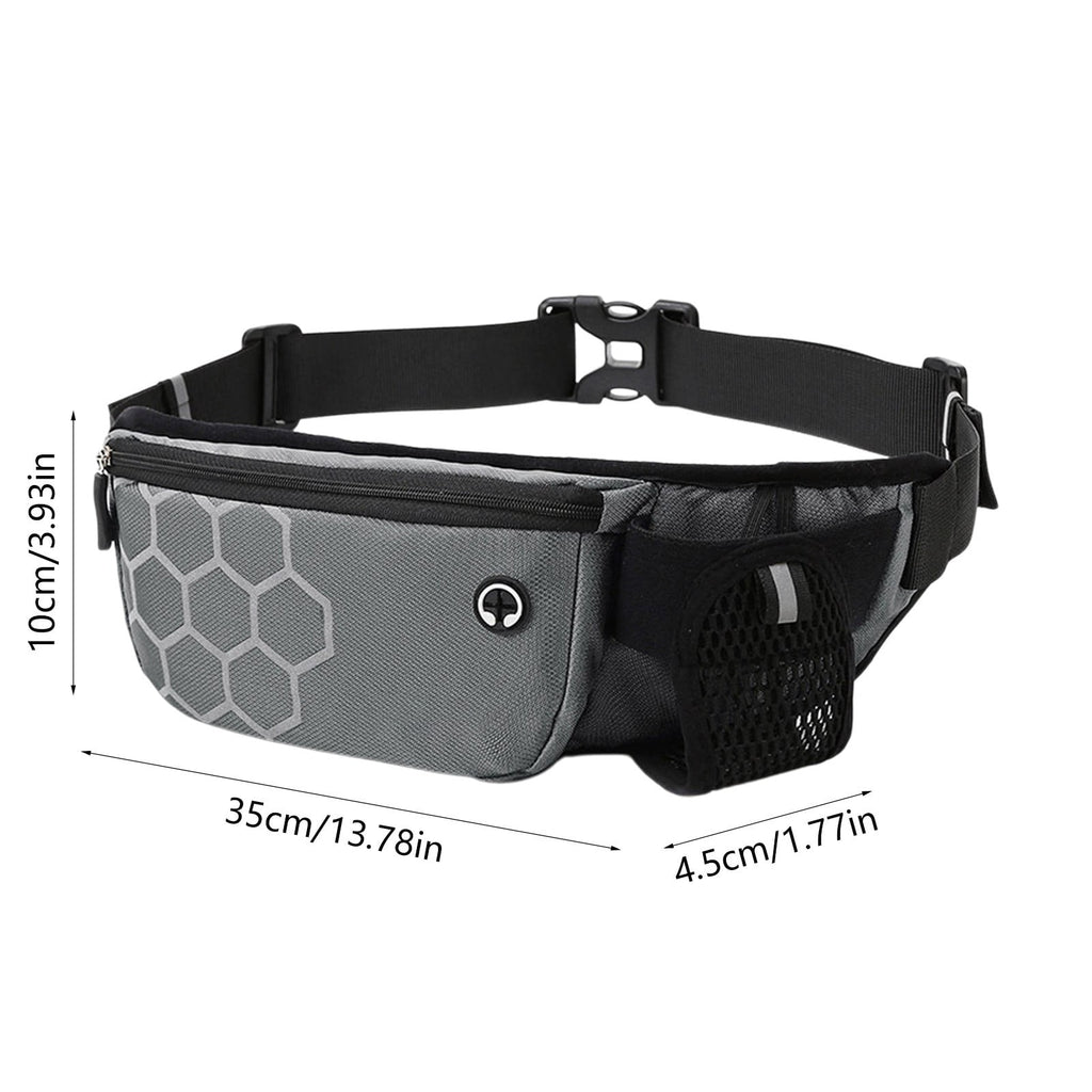 Running Waist Pack Hydration Belt Phone Holder, Lightweight Waterproof Secure Storage Marathon Gear, for Running Jogging Hiking Fitness Outdoor Training