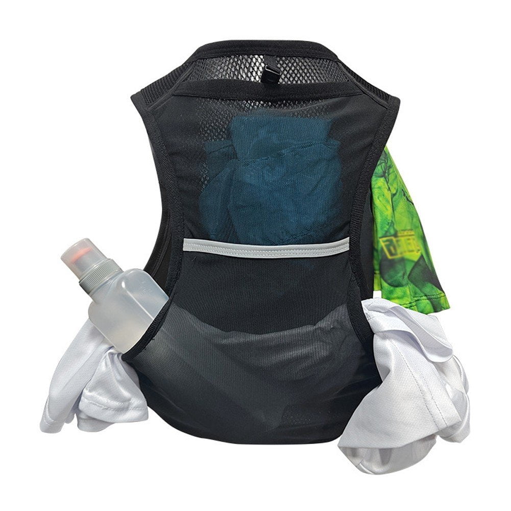 Jiibva Running Hydration Backpack Adjustable Reflective Vest Portable Running Accessories for Outdoor Jogging Hiking Biking