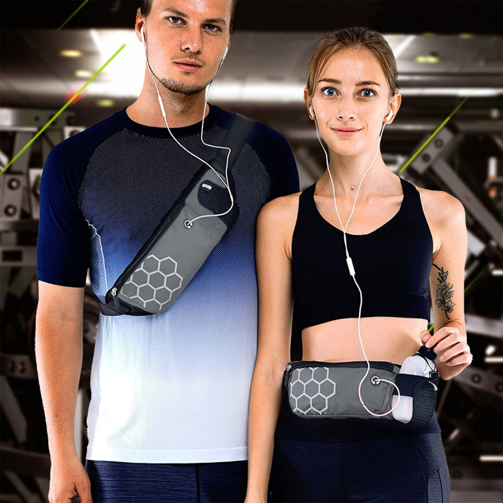 BRELIL 3Pcs Hydration Running Waist Pack, Unisex Water Bottle Belt for Marathon Training, Waterproof Lightweight Fitness Gear for Outdoor Sports Hiking Cycling Phone Holder