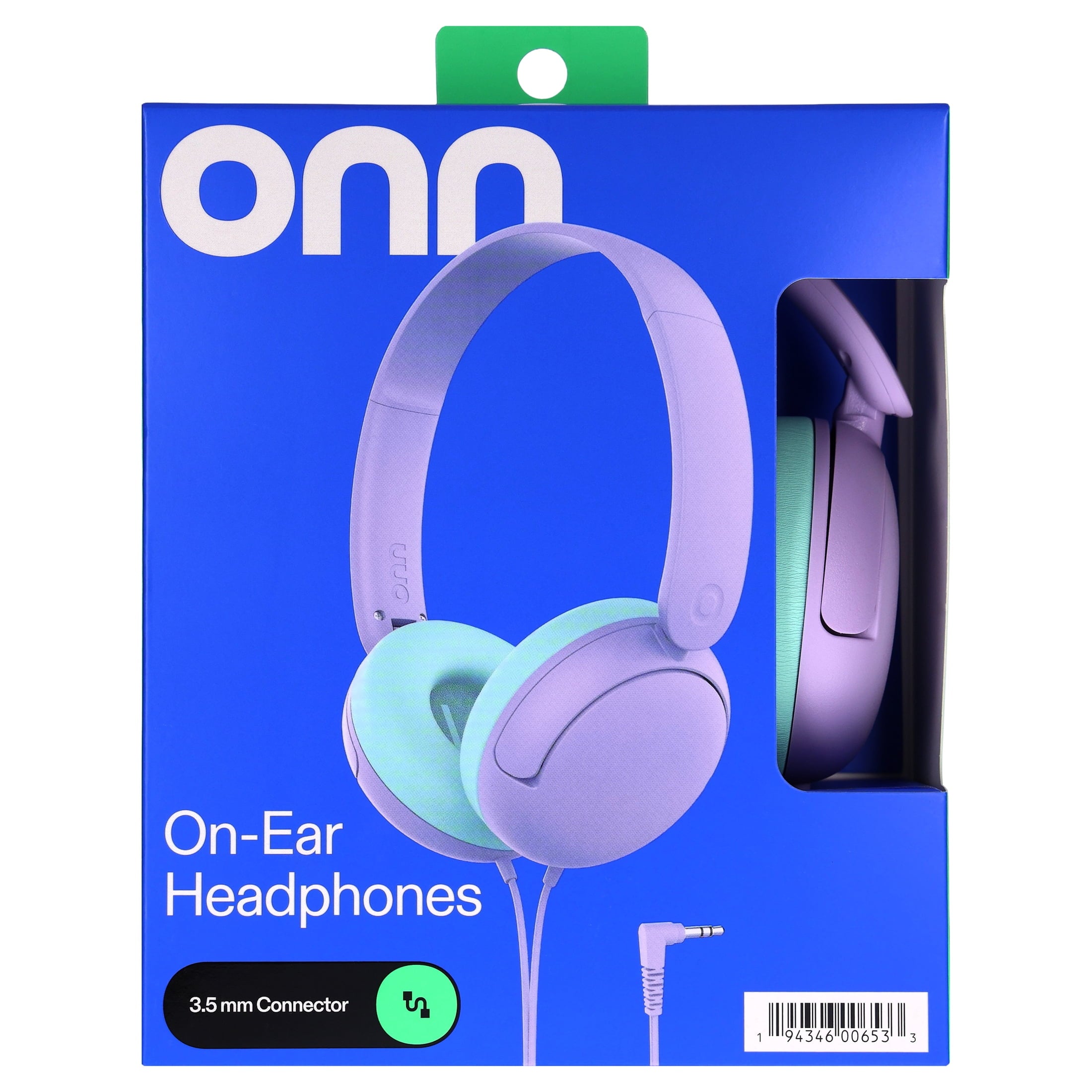 onn On-Ear Headphones with 3.5 mm Connector, Pink