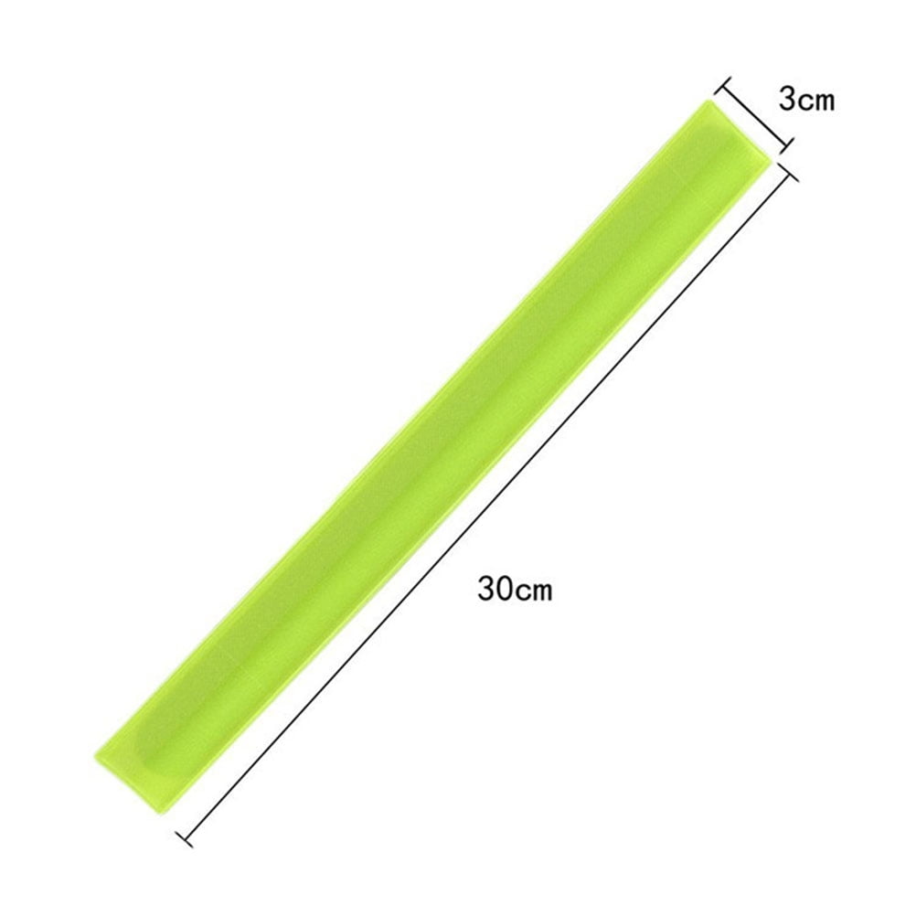 Amosfun Reflective Safety Armbands Adjustable Yellow for Night Running and Outdoor Activities 6 Pieces