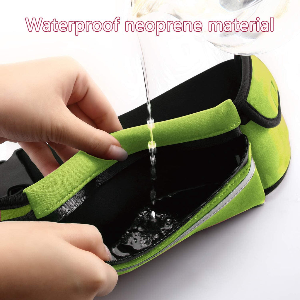Waistband Running Belt for Phone Holder, Runner Pocket Pouch for Women Men Wallking Fitness Jogging Workout Gym Sports Travel Exercise Orange