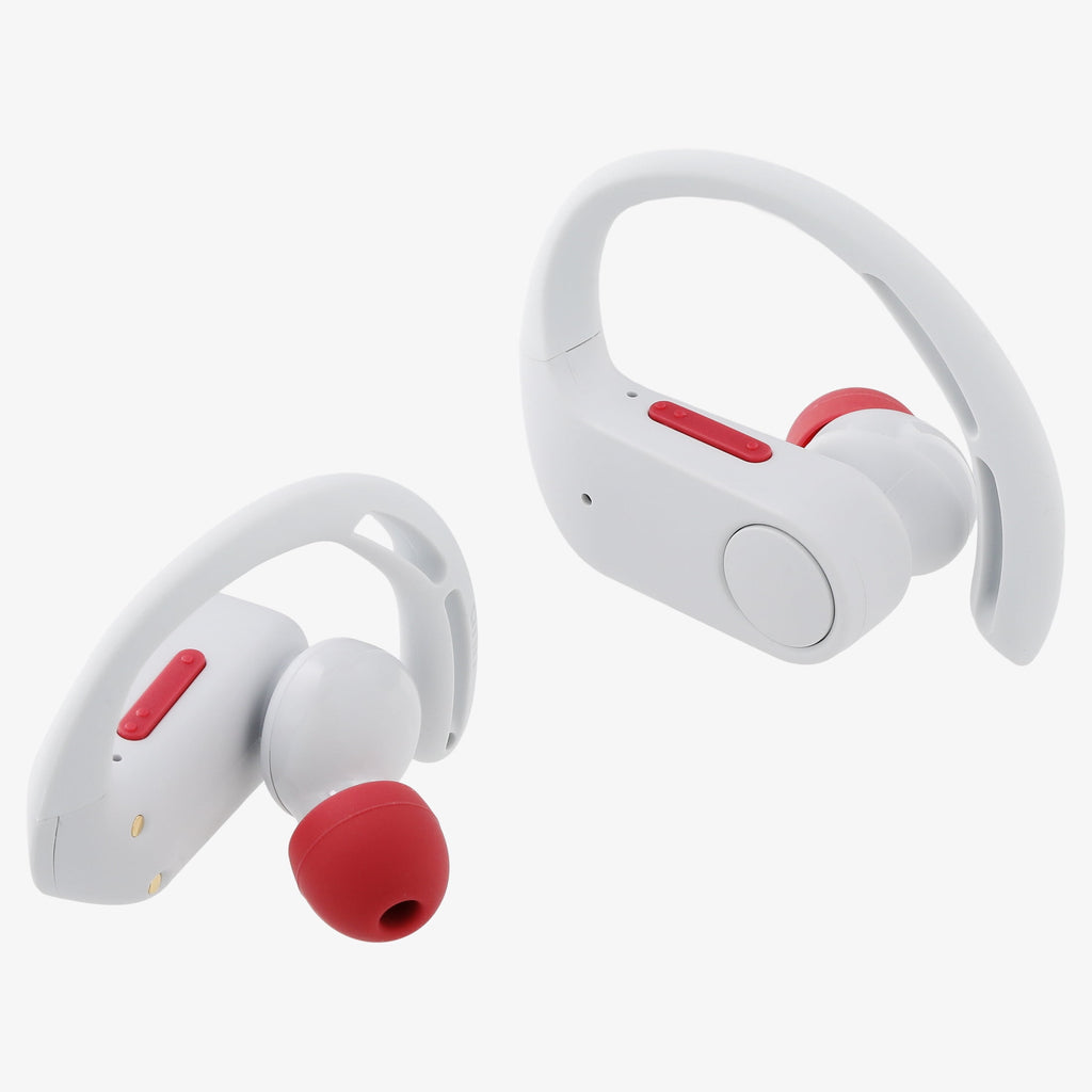 onn Wireless Sport Earbuds with Comfort Grip Ear Hooks, Black