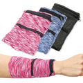 3Pcs Wrist Wallet with Zipper, Lightweight Phone Wristband for Running, Breathable Wrist Cell Phone Pouch with 2 Pockets, Wrist Phone Holder for Sports, Travel, Walking, Style B