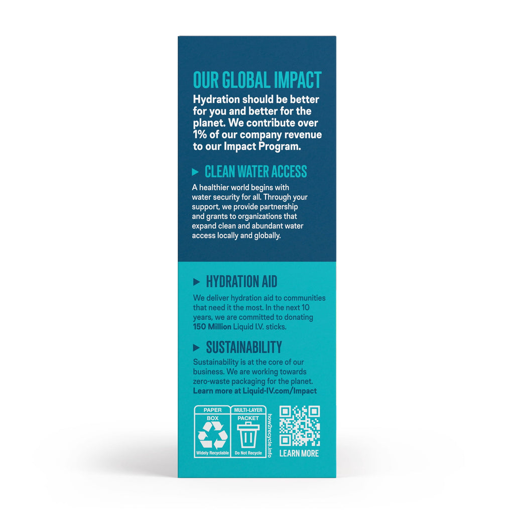 Liquid I.V.® Lemon Lime Hydration Multiplier® Powdered Electrolyte Drink Mix, 6 Count Packets