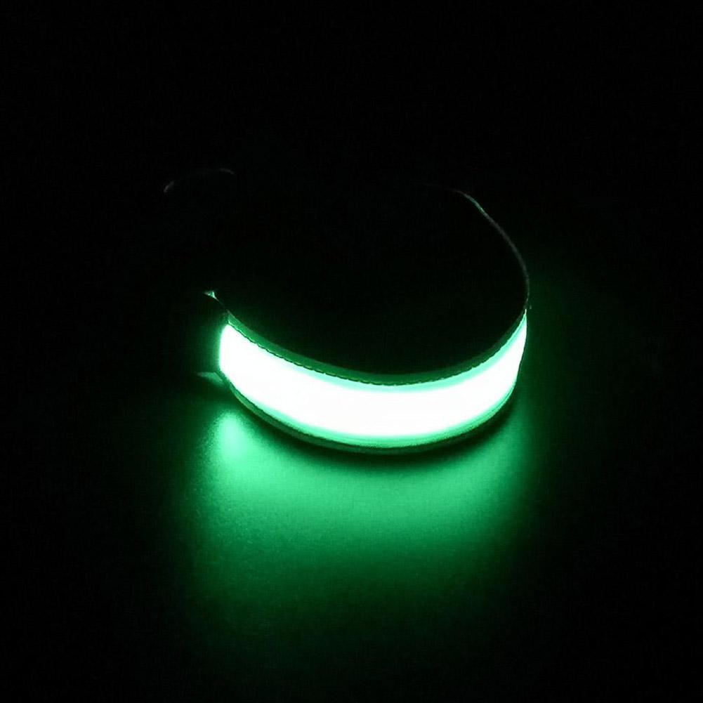 USB Charging LED Luminous Night Rning Armbands Bracelets Sports F5T7 A0Z2