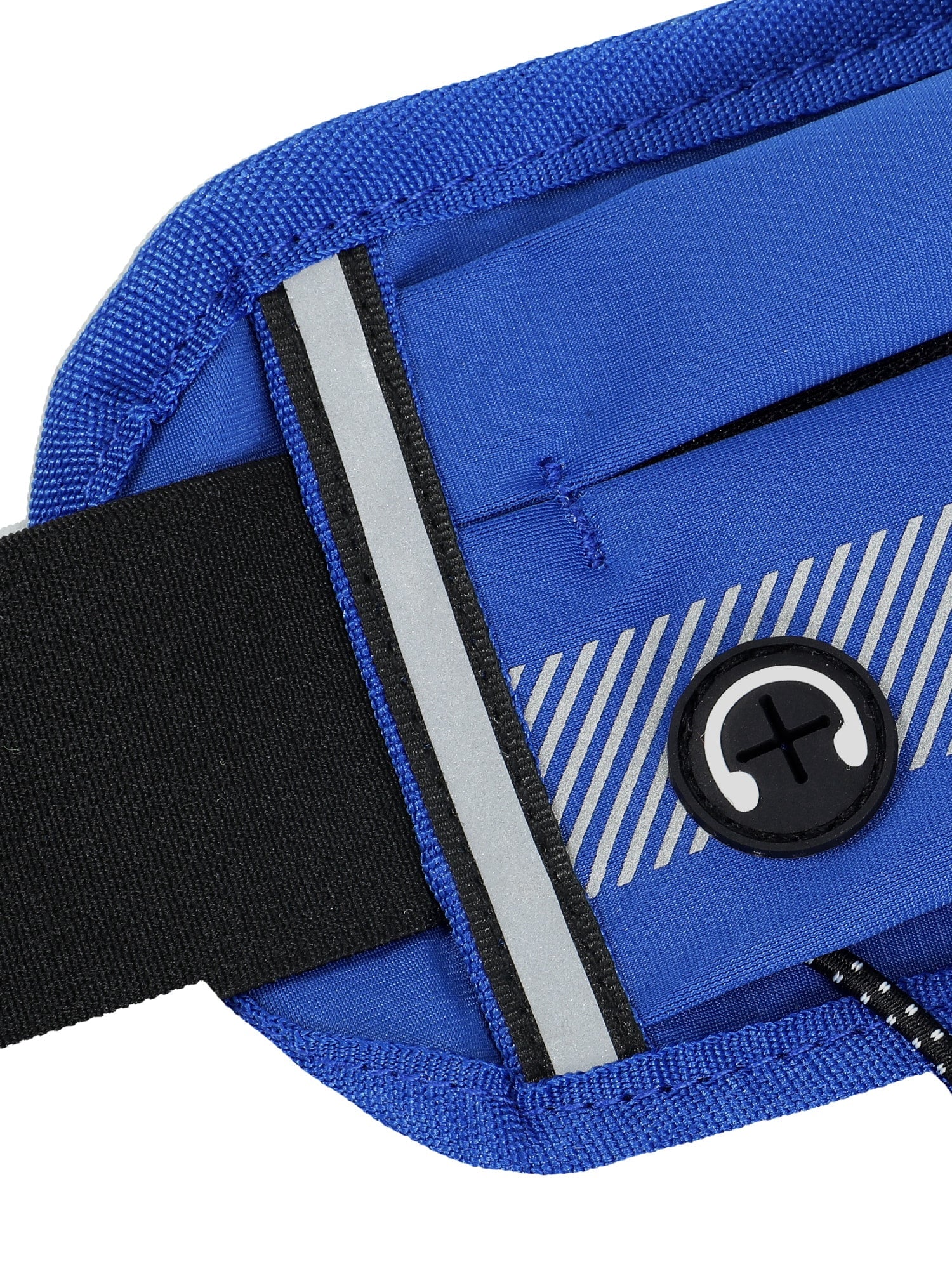 MIER Running Belt Slim Waist Pack with Bib Clips Adjustable Elastic Phone Holder for Fitness Marathon Daily Travel Black