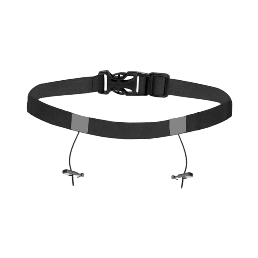harayaa Adjustable Race Number Belt Elastic Triathlon Running Belt Lightweight Accessory black
