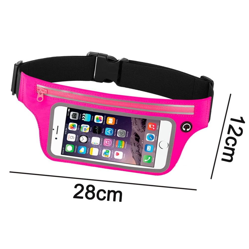 Paraugas Running Waist Pack Phone Holder Slim Workout Fanny Pack with Touchscreen Case Pocket