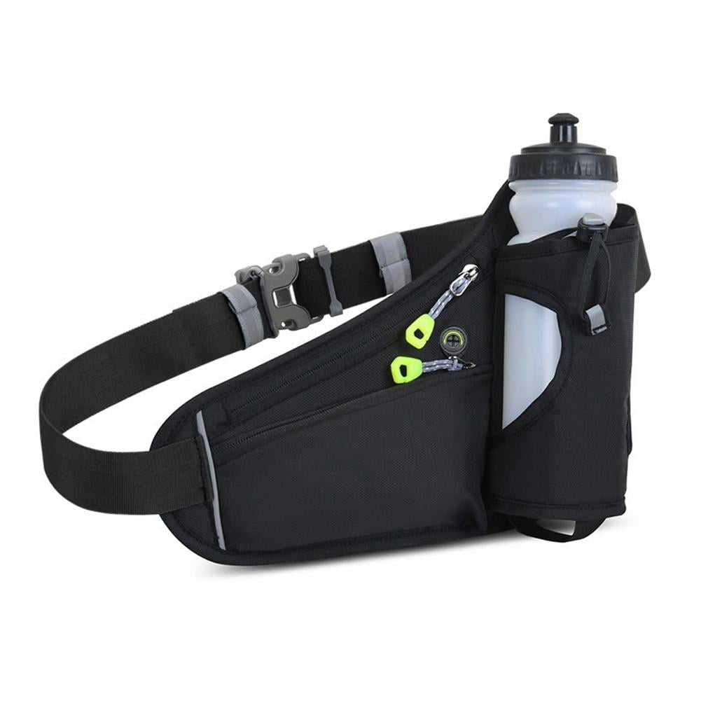 Running Water Bottle Belt, Water Bottle Holder, Hiking Fanny Pack for Phone and Wallet, Adjustable Sports Waist Pack, Suitable for Running, Cycling, Walking Gear