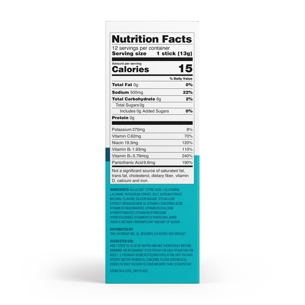 Liquid I.V.® White Peach Hydration Multiplier® Sugar-Free Electrolyte Powder Drink Mix, 6 Count Packets