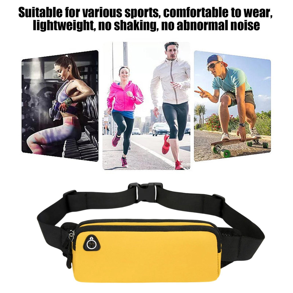 Slim Running Belt Fanny Pack for Men Women Running Phone Holder Runners Pouch Waist Pack Bag for Workout Money Belt Running Gear Accessories for Travel Hiking Running