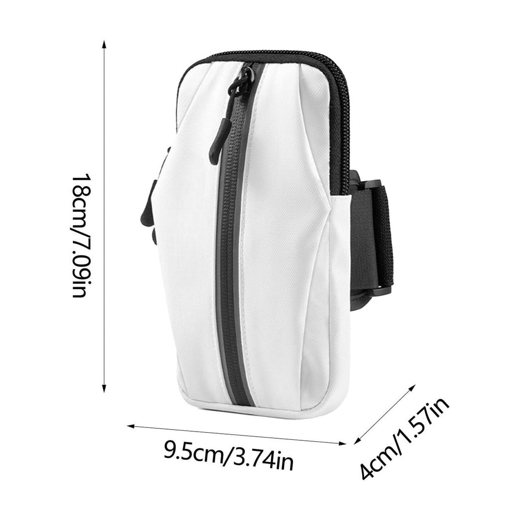 Hiking Gear Sports Add-Ons Arm Pouch Polyurethane Black 18x9.5x4cm 80g 6.7in Running Phone Wrist Waterproof Fluorescent