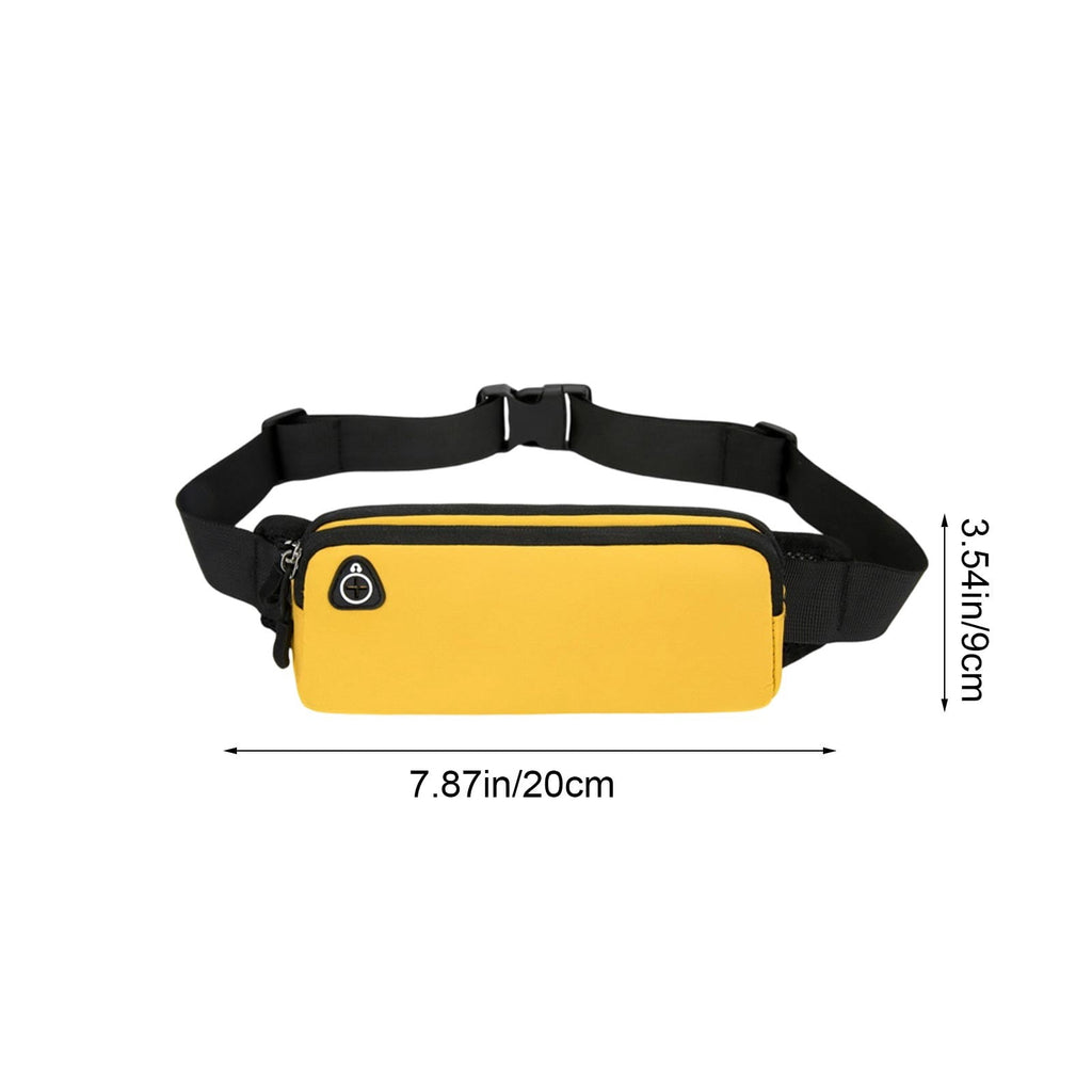 Slim Running Belt Fanny Pack for Men Women Running Phone Holder Runners Pouch Waist Pack Bag for Workout Money Belt Running Gear Accessories for Travel Hiking Running