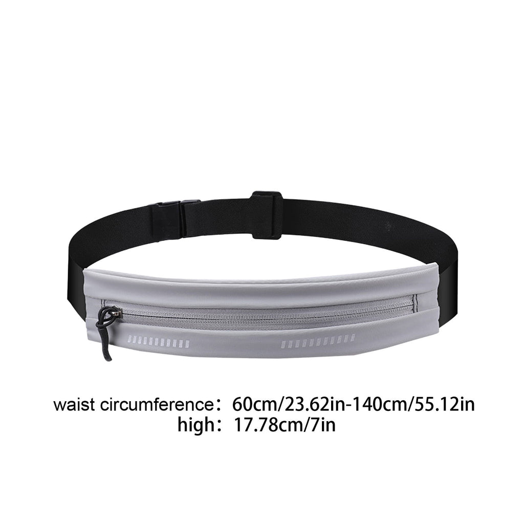 DAMAI Slim Running Belt Fanny Pack, Exercise Waist Pack for Women and Men, Runners Fanny Pack Phone Holder, Waist Belt for Workout Jogging Hiking Cycling, Money Belt Running Gear Accessories (Black)