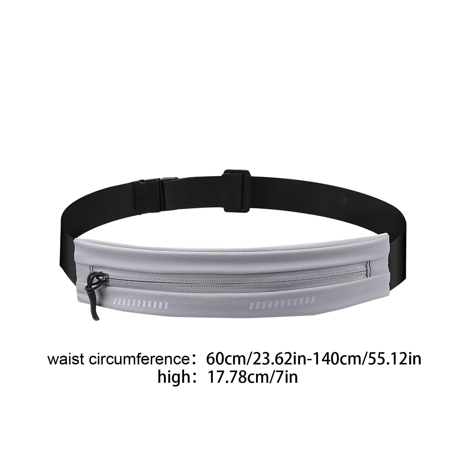 DAMAI Slim Running Belt Fanny Pack, Exercise Waist Pack for Women and Men, Runners Fanny Pack Phone Holder, Waist Belt for Workout Jogging Hiking Cycling, Money Belt Running Gear Accessories (Black)