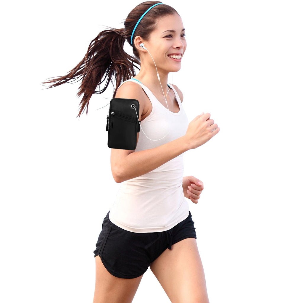 HAWEE Cell Phone Arm Bands Bag for Women Sports Running Pouch Hold Smartphone 6.28 Inches Full-screen, Colorful Flower