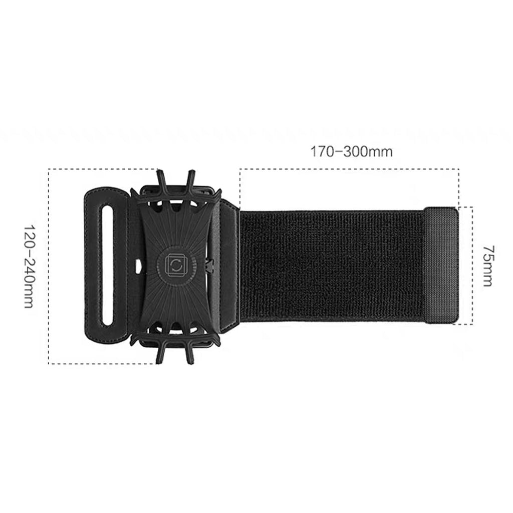 Universal Wristband Forearm Wrist Armband Phone Case Holder 360°Rotation for Workout Sports Running