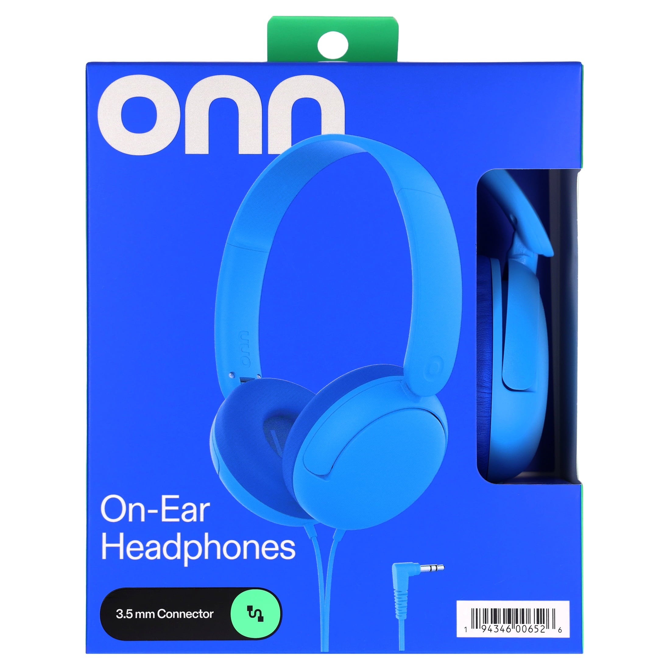 onn On-Ear Headphones with 3.5 mm Connector, Pink
