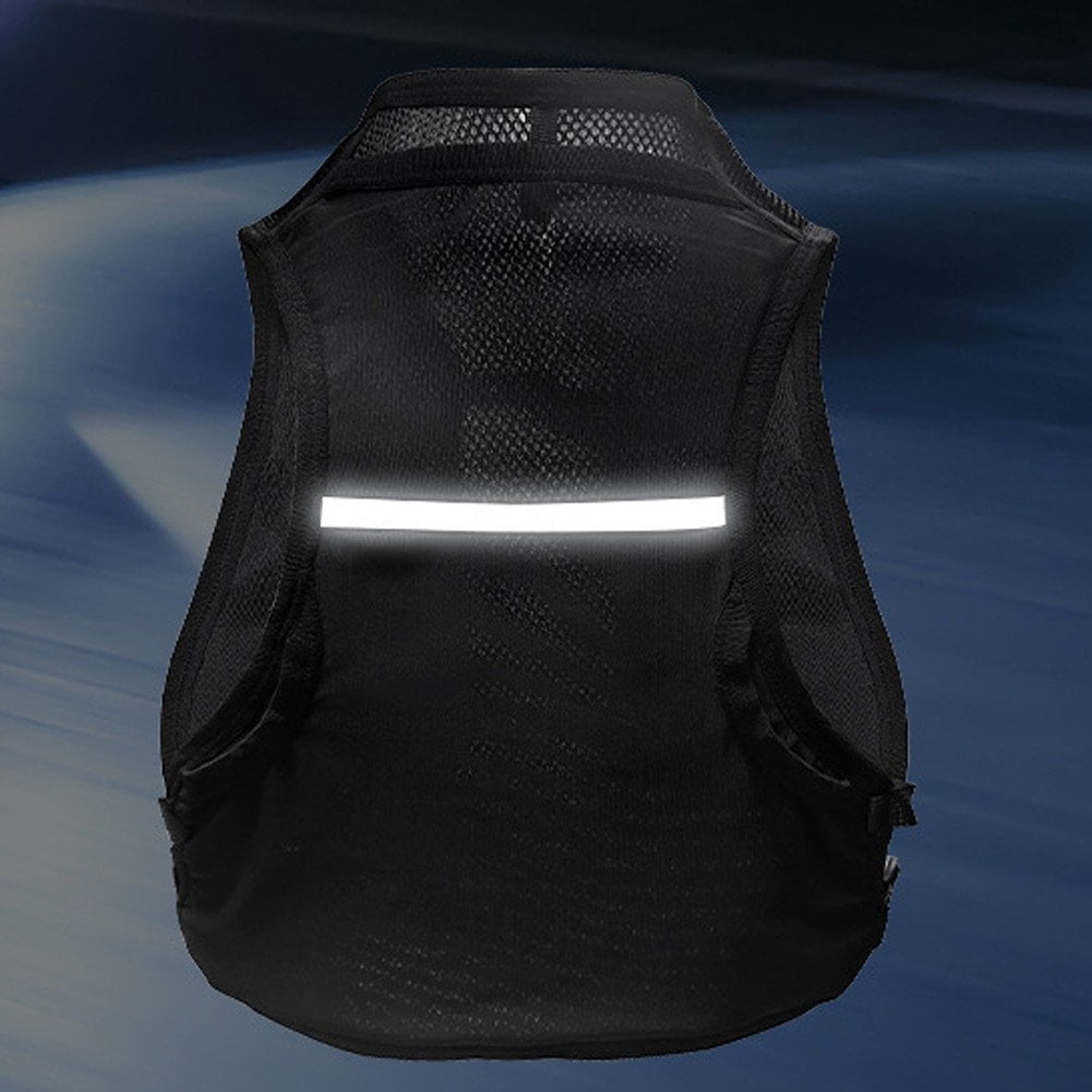 Jiibva Running Hydration Backpack Adjustable Reflective Vest Portable Running Accessories for Outdoor Jogging Hiking Biking