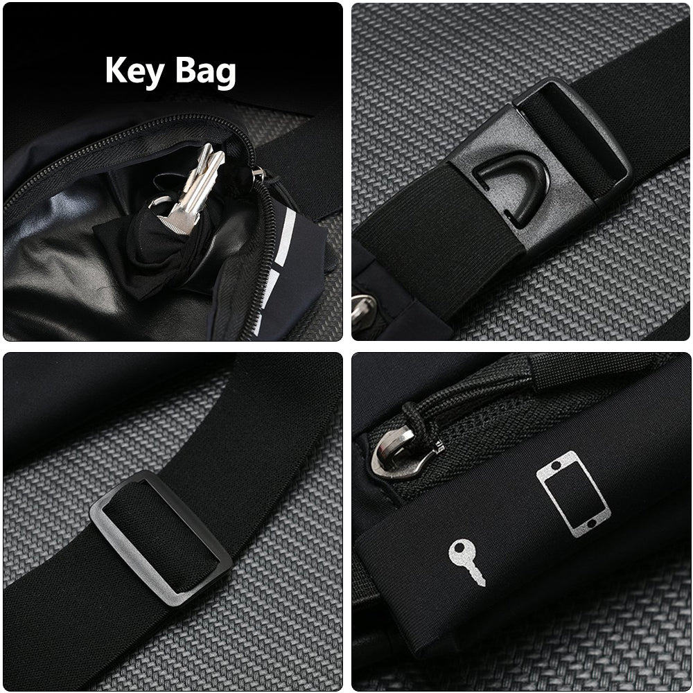 Entchin Slim Running Belt for Women Men, Runners Fanny Pack Phone Holder, Running Waist Bag for Workout