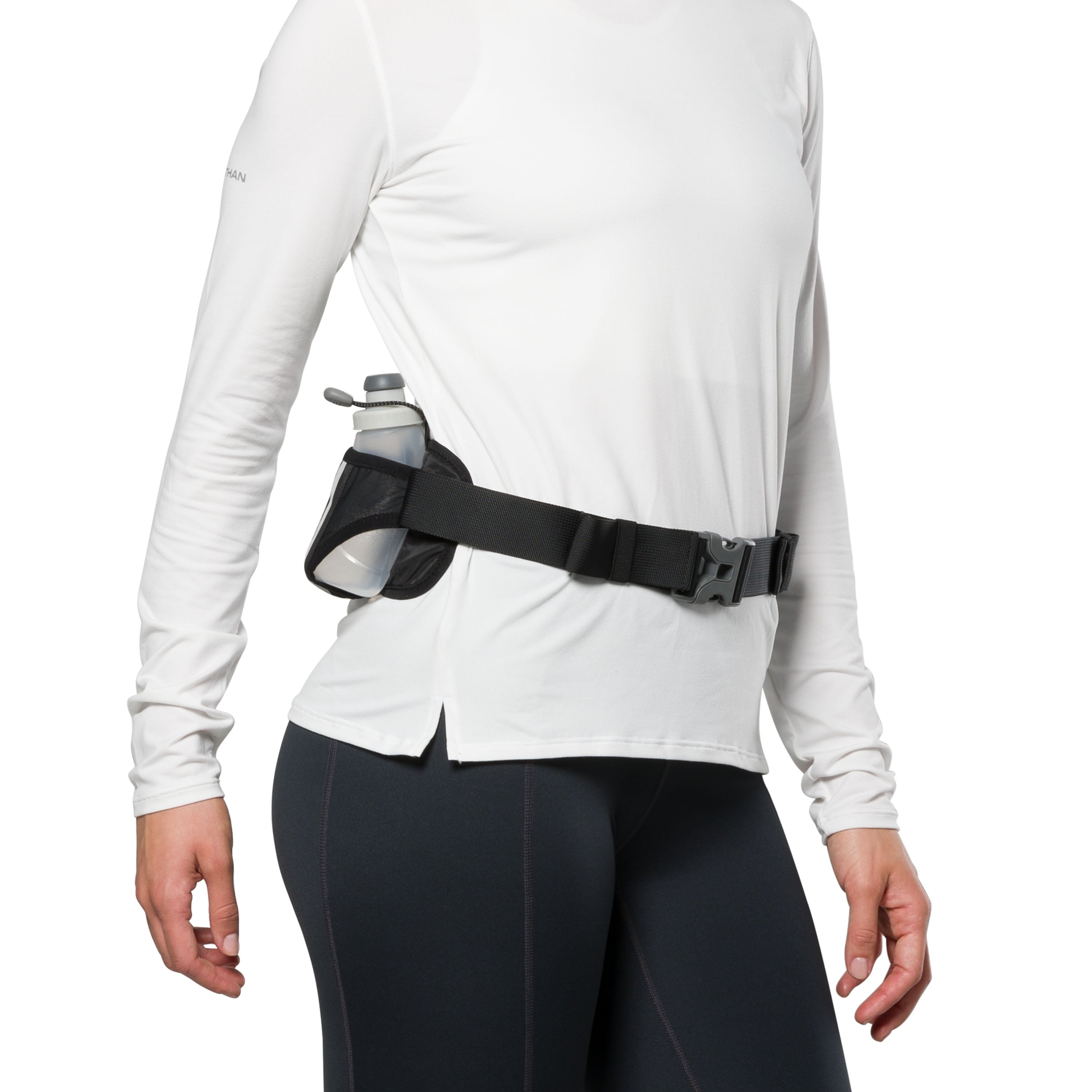 Nathan Dual Bottle Hydration Belt Black/Marigold OSFA
