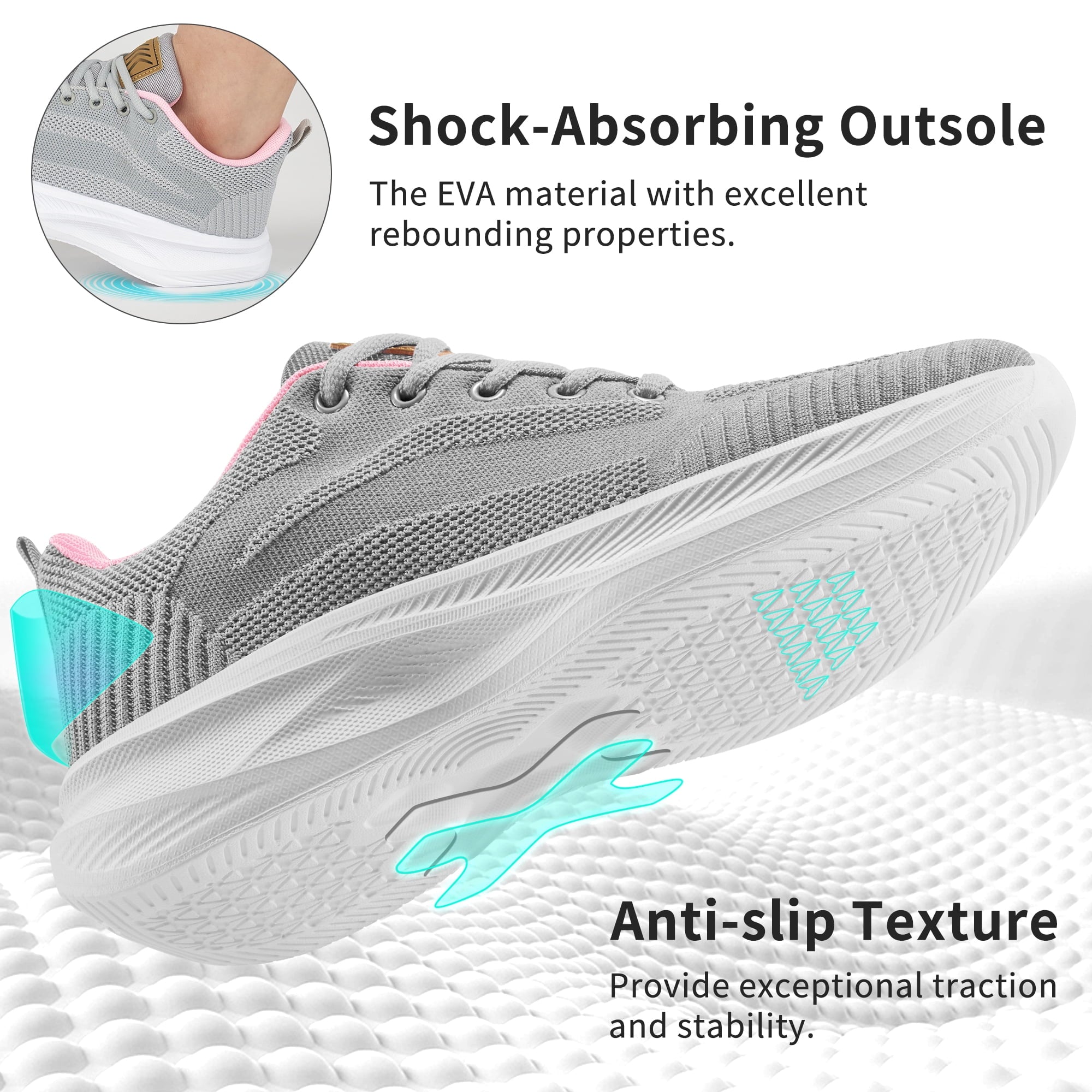 Ablanczoom Womens Sneakers Shoes: Comfortable Woman Running Shoes Lightweight Athletic Tennis Shoe