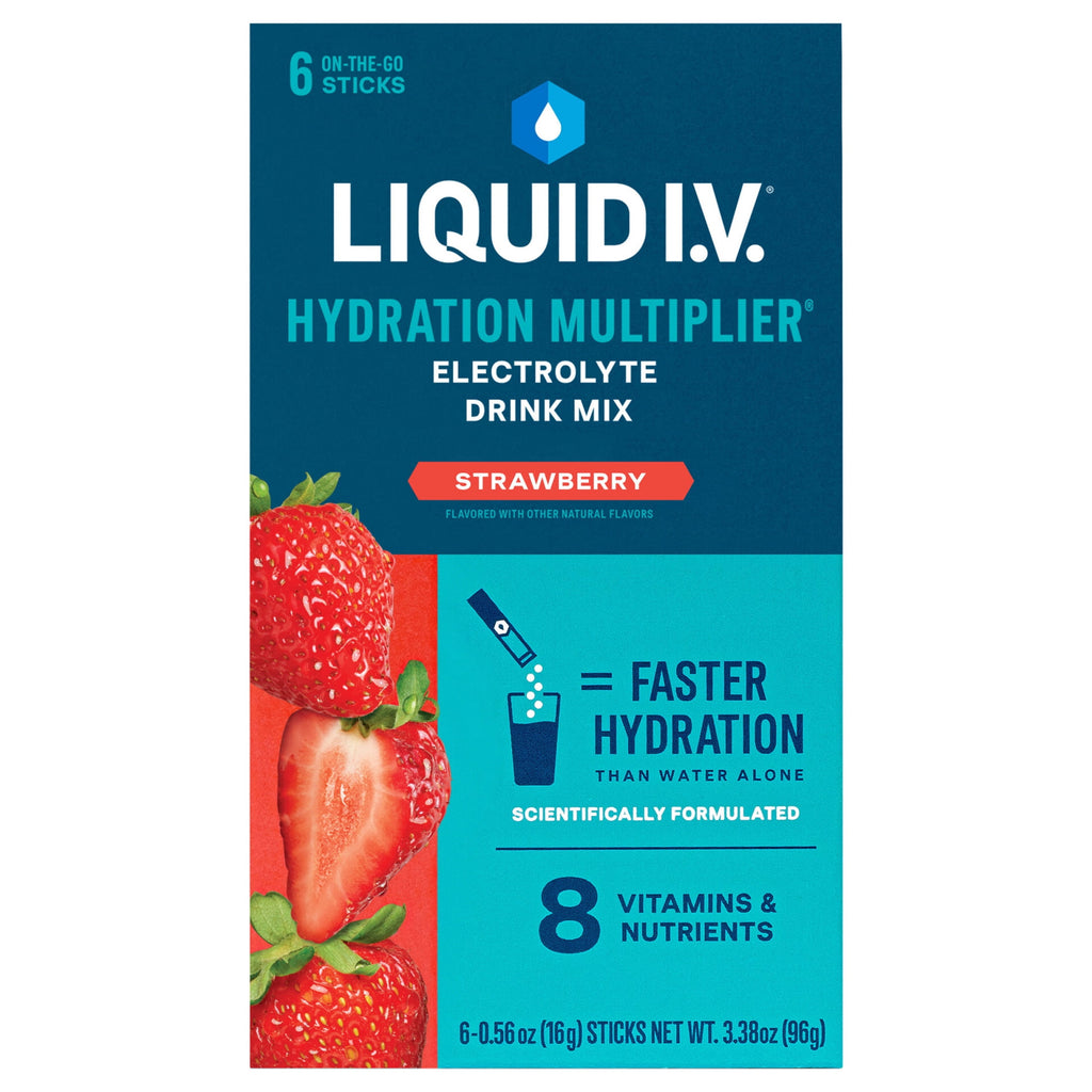 Liquid I.V.® Watermelon Hydration Multiplier® Powdered Electrolyte Drink Mix, 6 Count Packets