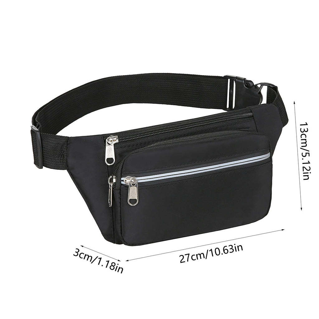 2Pcs Slim Running Belt Fanny Packs for Women Men,Waist Pack Phone Holder for Walking Fitness Workout Exercise,Water Resistant Running Travel Belt Bag Jogging Pouch,Gym Accessories for Runner