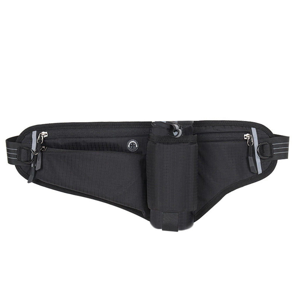 Running Belt for Women & Men with Water Bottle Holder,17.7x7inch Waterproof Running Waist Packs,Multi Functional Running Gear Accessories,Suitable for Marathons and Outdoor Running(Green)