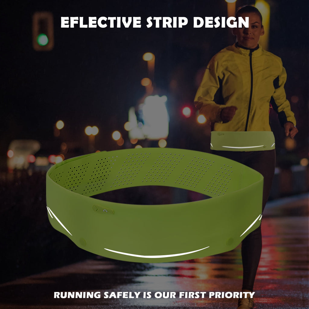 LUXMO Slim Running Belt for Men & Women, Adjustable Waist Pack for Phone