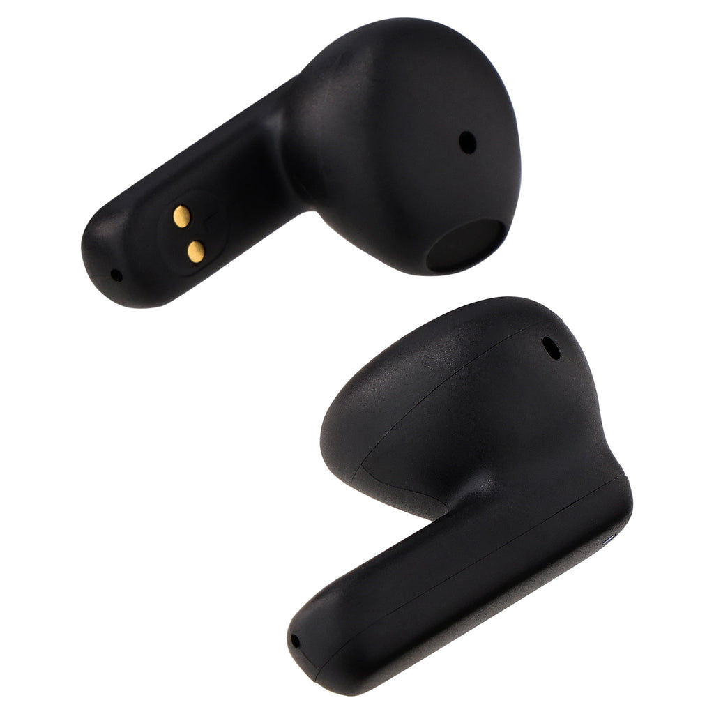 onn Mini Sticks Black Wireless Bluetooth Earbuds with Environmental Noise Canceling