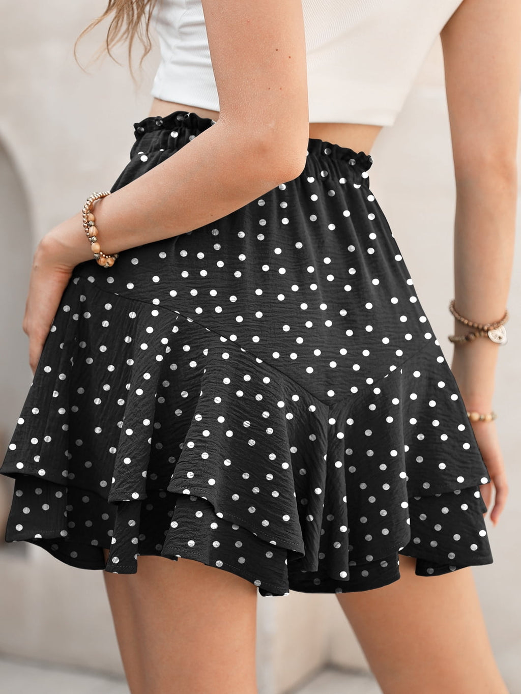 Cueply Flowy Shorts for Women Mini Tennis Skirt Ruffle Tiered Skorts Running Workout Sports Shorts