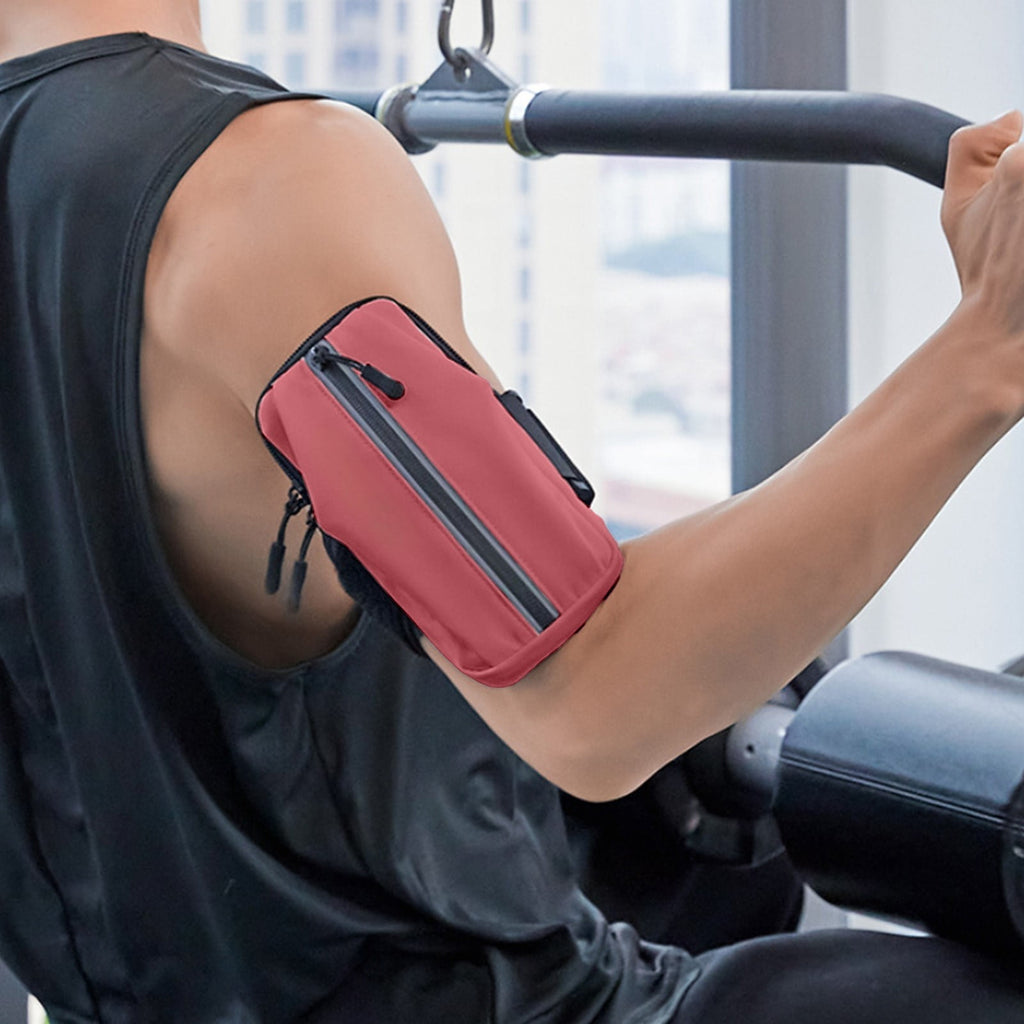 Hiking Gear Sports Add-Ons Arm Pouch Polyurethane Black 18x9.5x4cm 80g 6.7in Running Phone Wrist Waterproof Fluorescent