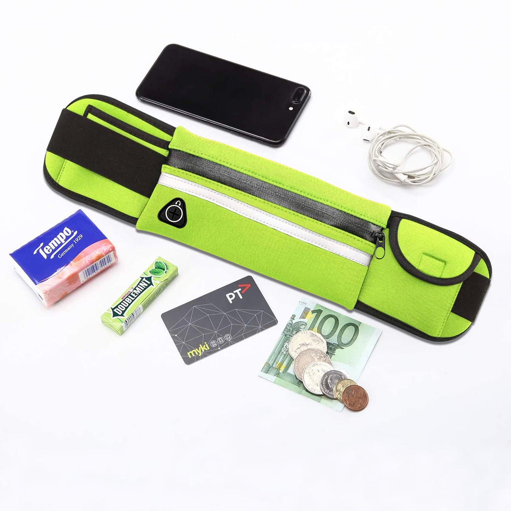 Waistband Running Belt for Phone Holder, Runner Pocket Pouch for Women Men Wallking Fitness Jogging Workout Gym Sports Travel Exercise Orange