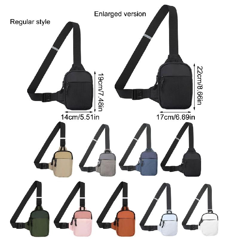Sports Men Chest Bag Water Waist Pack Running Phone Holder Crossbody Slings Bag Outdoor Sports Accessory