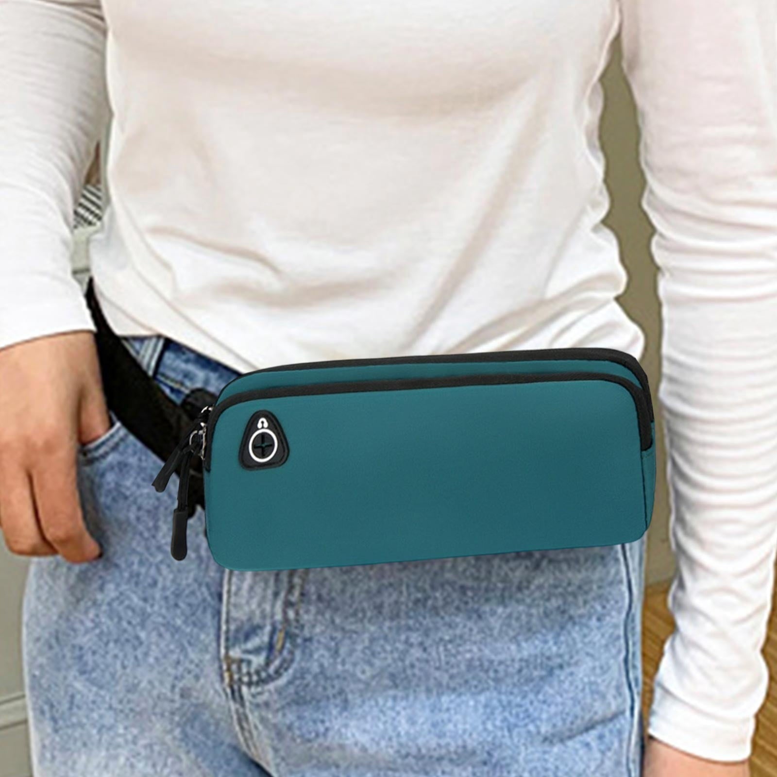 Slim Running Belt Fanny Pack for Men Women Running Phone Holder Runners Pouch Waist Pack Bag for Workout Money Belt Running Gear Accessories for Travel Hiking Running