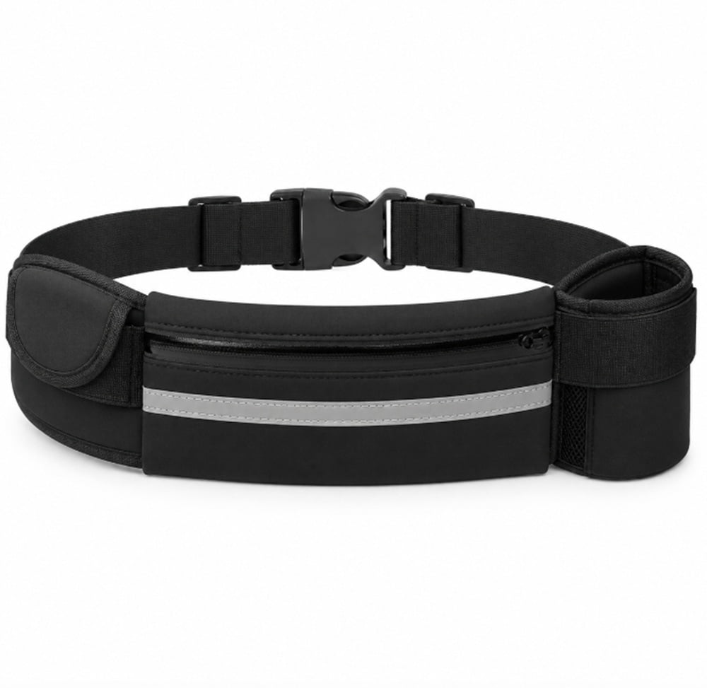 Slim Running Belt Waist Pack, Adjustable Travel Belt Bag for Phone, Keys and Small Essentials, TIKA