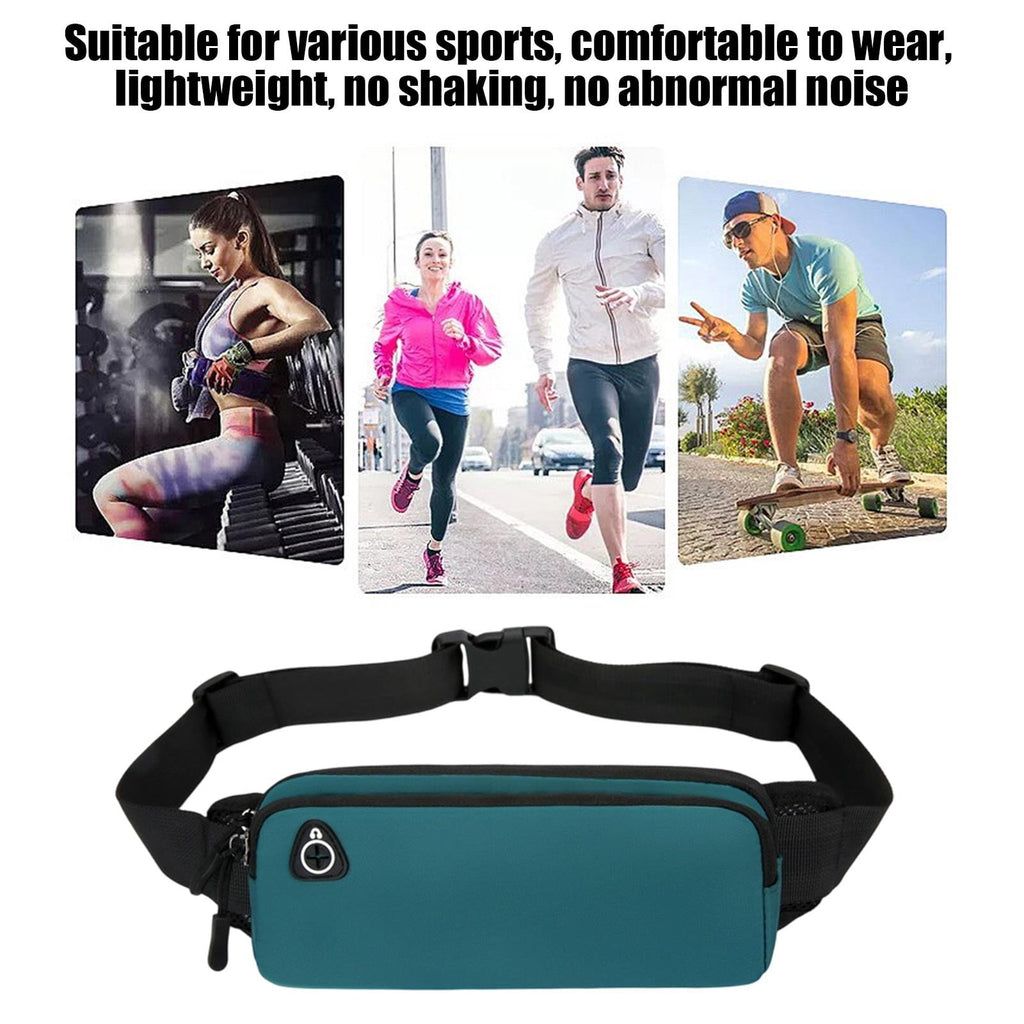 Slim Running Belt Fanny Pack for Men Women Running Phone Holder Runners Pouch Waist Pack Bag for Workout Money Belt Running Gear Accessories for Travel Hiking Running