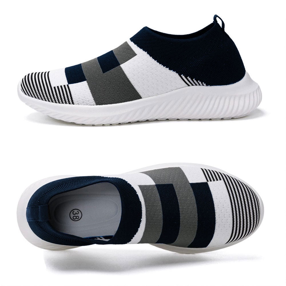 Ablanczoom Womens Sneakers Running Shoes Slip-on Fitness Sports Walking Tennis Flats