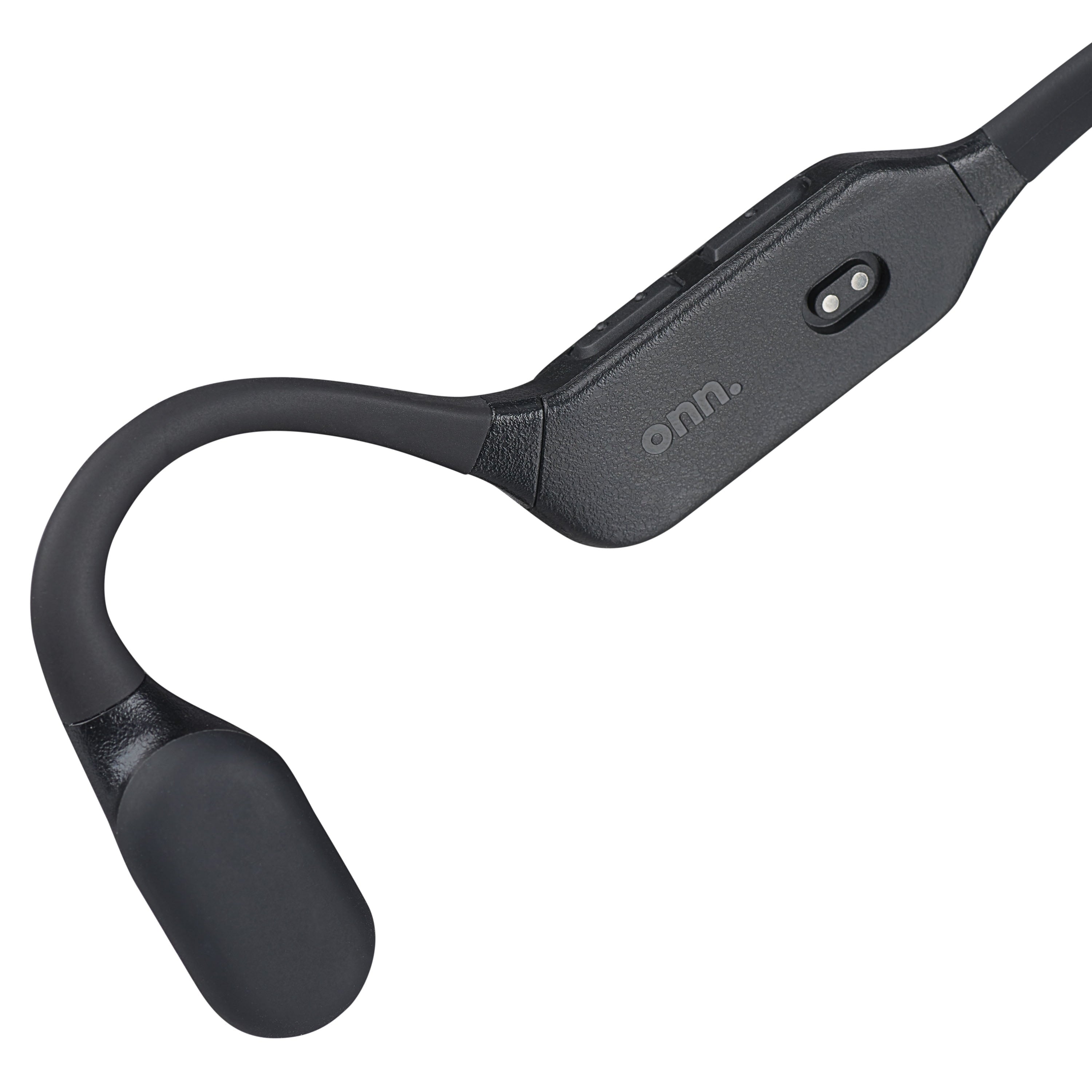 onn Black Wireless Bone Conduction Headphones with Pouch