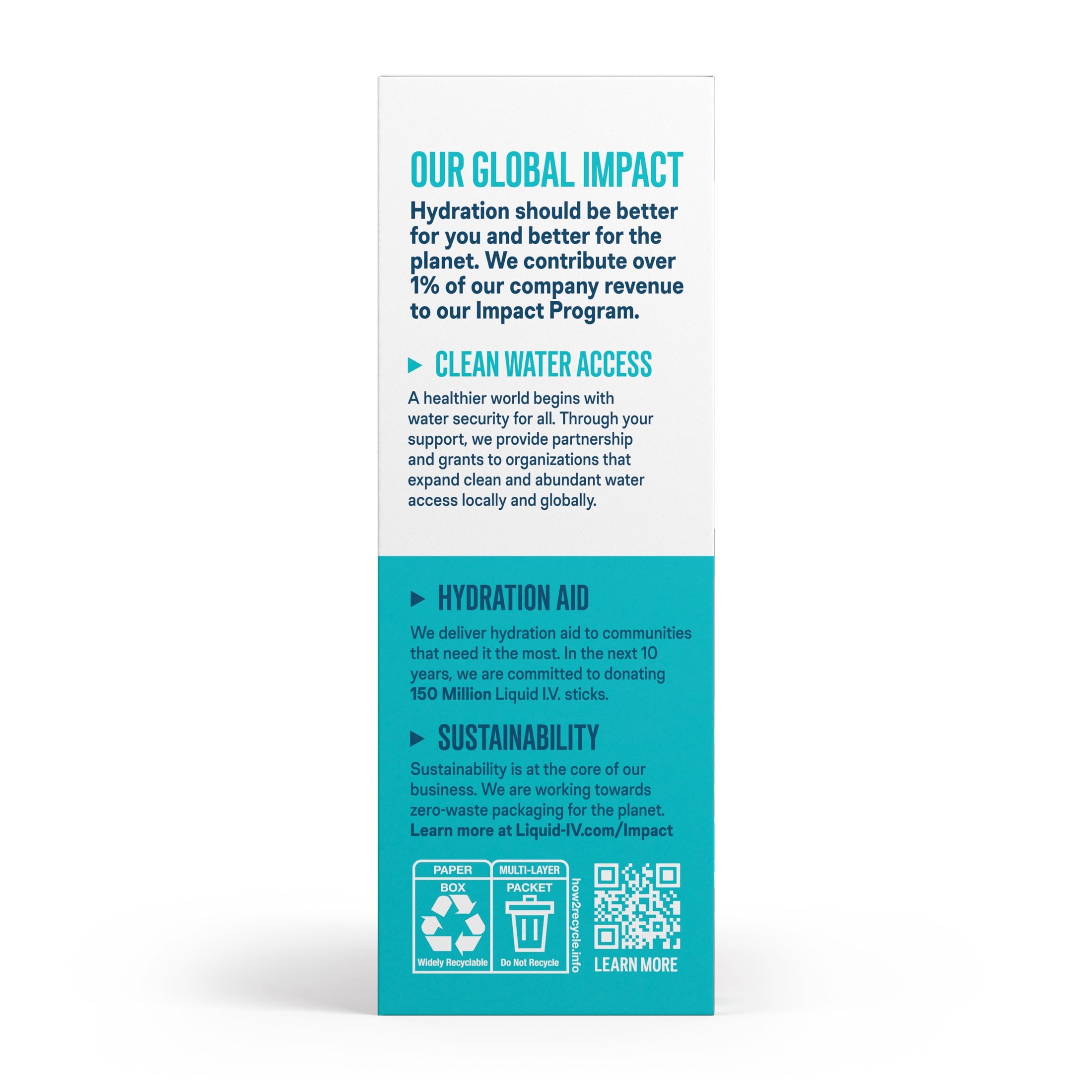 Liquid I.V.® White Peach Hydration Multiplier® Sugar-Free Electrolyte Powder Drink Mix, 6 Count Packets