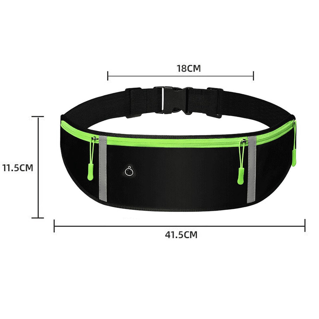 Running Belt, Fanny Pack for Women Men, Water Resistant Waist Pack, Runners Belt for Hiking Fitness Travel - Adjustable Running Pouch Phone Holder Accessories
