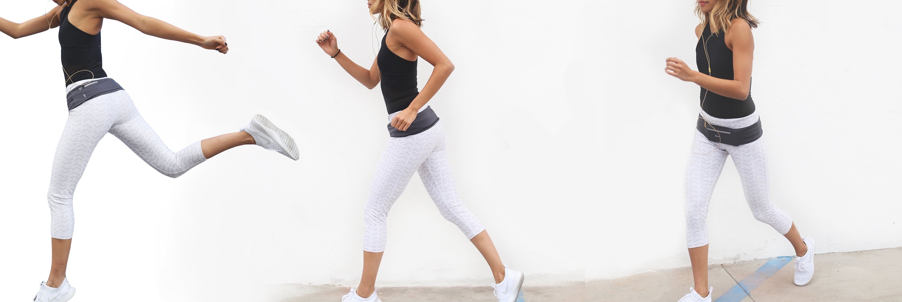 Terra Active Wrap- Stylish Running workout travel waist belt w/ hidden pocket